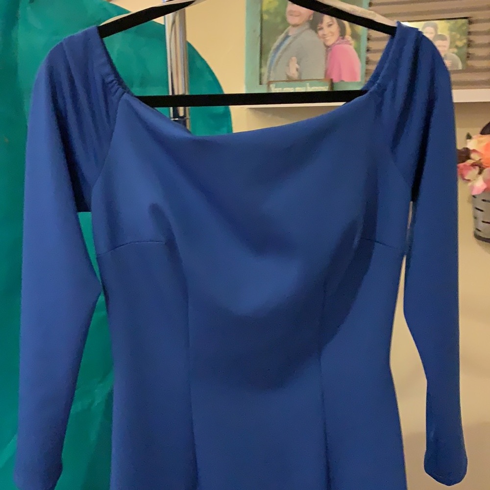 Sherri Hill NWOT size 4 royal mermaid